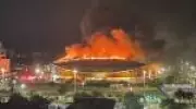 Incêndio consome metade do teto do Velódromo Olímpico do Rio, terceiro incidente desde 2016