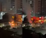 Incêndio em bar da Vila Universitária mobiliza Bombeiros e PM em Bauru