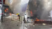 Incêndio em guindaste paralisa operações no Porto de Rio Grande