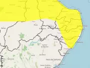Inmet alerta para chuvas intensas em quase todo interior de PE