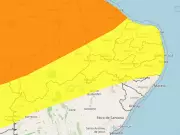 Inmet alerta para perigo potencial de chuvas intensas em 98 municípios de Pernambuco