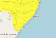 Inmet emite alerta de chuvas intensas para todos os municípios de Alagoas