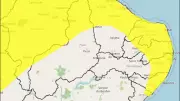 Inmet renova alerta amarelo de chuvas intensas para interior de PE