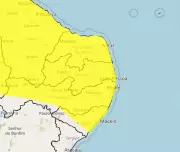 Inmet renova alerta amarelo de chuvas intensas para toda a Paraíba até esta quarta-feira