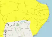 Inmet renova alerta de perigo potencial para chuvas intensas em 106 municípios de Pernambuco