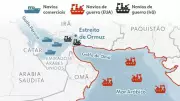 Irã reabre Estreito de Ormuz durante cessar-fogo, e preço do petróleo despenca
