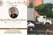 Menino de seis anos morre atropelado por caminhão em Santos e é sepultado