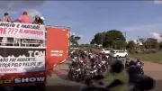 Motociata em Uberlândia clama por justiça por entregador morto