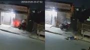Motociclista sofre grave acidente após colidir com parede em Vitória de Santo Antão