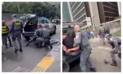 Mulher é algemada e colocada em porta-malas de viatura após discussão em escritório na Paulista