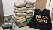 Mulher de 21 anos é presa com 16 kg de maconha na mala ao desembarcar em Viracopos