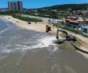 Obra de alargamento da Praia Central de Balneário Piçarras é concluída após 75 dias