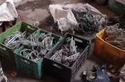 Operação apreende 200 kg de cabos elétricos ilegais em sucatas de Santarém