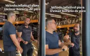Personal trainer ensina método infalível para treinar em horário de pico e viraliza