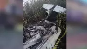 Piloto morre carbonizado após queda de avião monomotor em zona rural de Altair, SP