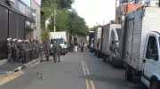 Polícia Militar realiza reintegração de posse na Avenida Berrini, em São Paulo