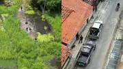 Suspeito de tráfico foge por pântano e é preso em operação policial no litoral do Piauí