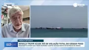 Trump acusa Irã de violar cessar-fogo após disparos contra navios no estreito de Ormuz