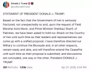 Trump ordena manutenção de bloqueio no Estreito de Ormuz e estende cessar-fogo com Irã