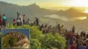Turistas no Morro Dois Irmãos vivem terror em meio a tiroteio no Rio