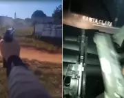Vídeos mostram homens armados e tiros em praia do Norte Fluminense; moradores falam em 'cenário de guerra'