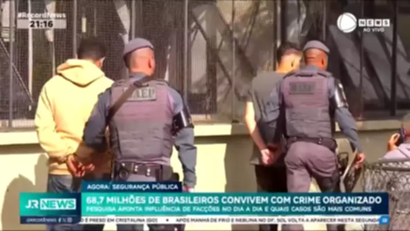 68,7 milhões de brasileiros vivem sob influência do crime organizado