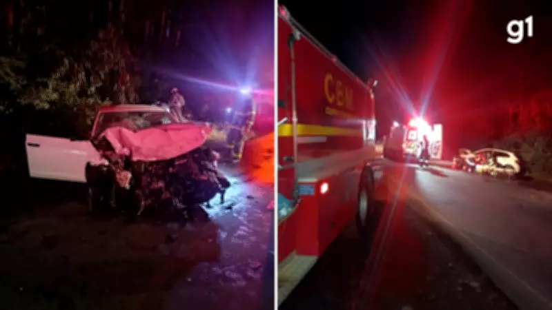 Acidente frontal na RS-324 em Casca mata dois e fere um grave