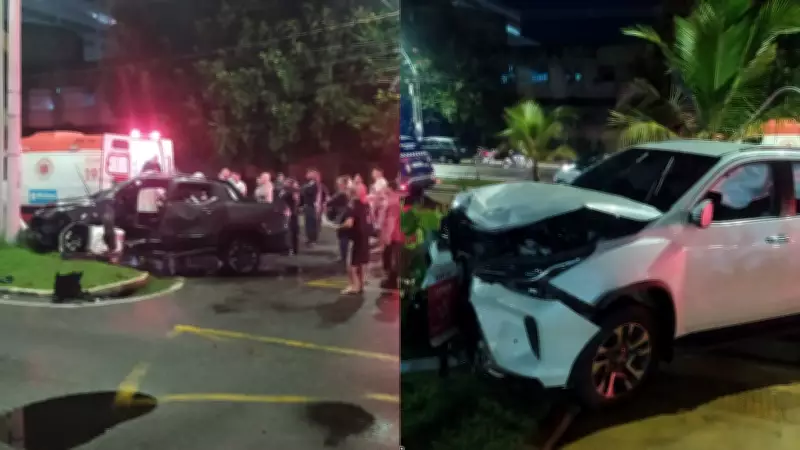 Acidente grave na Doca: motorista preso às ferragens e condutor foge sem socorro