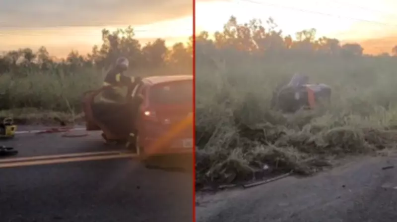 Acidente grave na MT-010 em Cuiabá deixa quatro feridos