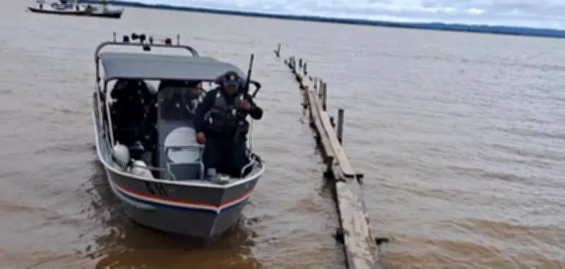 Ações preventivas da PM em comunidades ribeirinhas de Monte Alegre