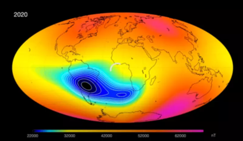 Anomalia Magnética do Atlântico Sul pode ter origem no Oceano Índico