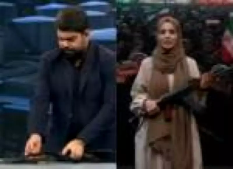 Apresentadores armados na TV iraniana em meio a tensão com EUA
