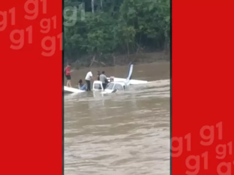Avião de pequeno porte cai em rio no Acre; não há mortos