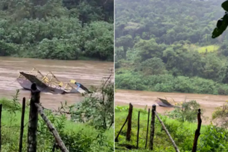 Balsa que liga quilombos é arrastada por correnteza após chuvas em Eldorado