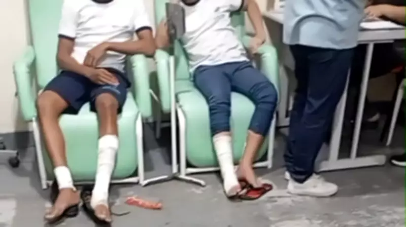Bomba caseira explode em escola em Belford Roxo e fere 10 alunos