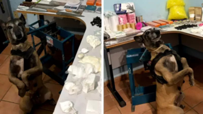 Cachorra Atena ajuda PM a fechar refinaria de drogas em Matão
