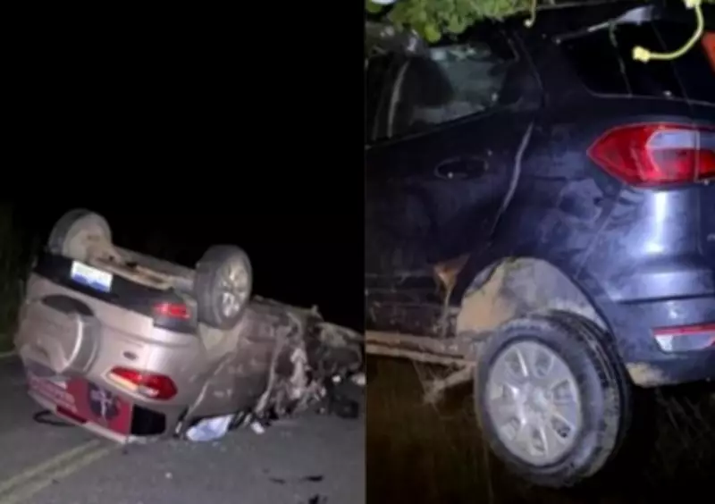 Cantor Raimundo Seresteiro fica ferido e filho morre em acidente na BA-130