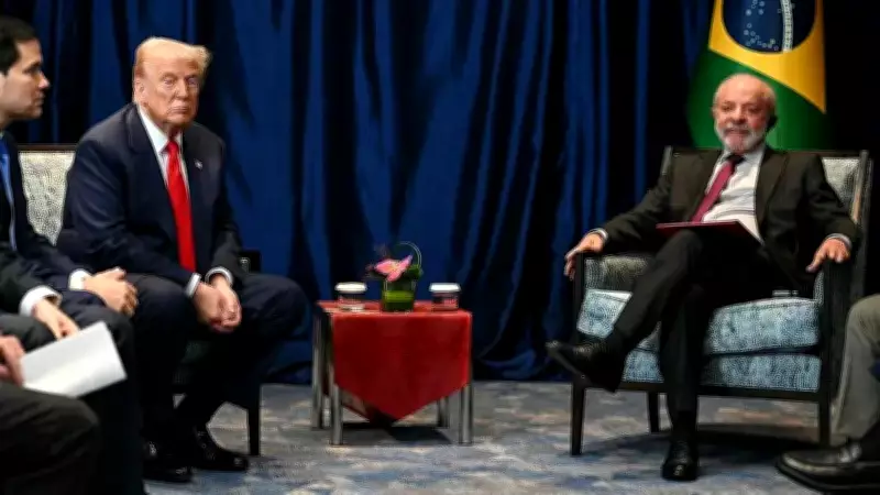 Carro com Lula chega à Casa Branca para reunião com Trump em Washington