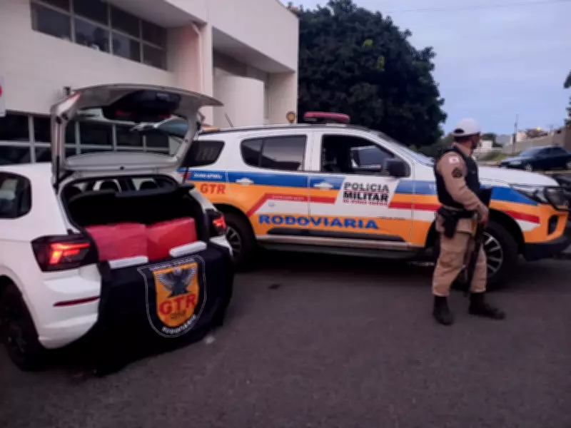 Casal preso com 150 kg de maconha em Uberlândia na MGC-452