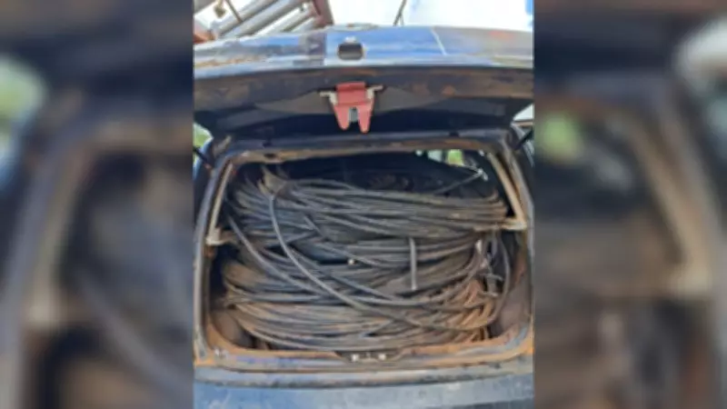 Casal é preso por furtar 300 kg de cabos de cobre em Serra do Salitre