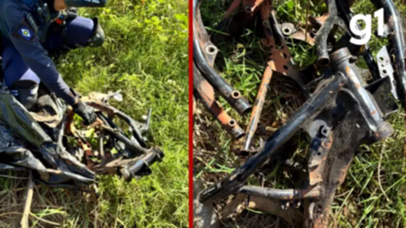 Cemitério de motos furtadas é descoberto em Várzea Grande
