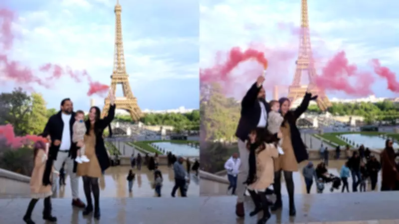Chá revelação em Paris é confundido com protesto pela polícia francesa