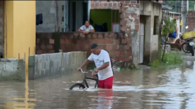 Chuva causa cenas dramáticas e prejuízos em Pernambuco