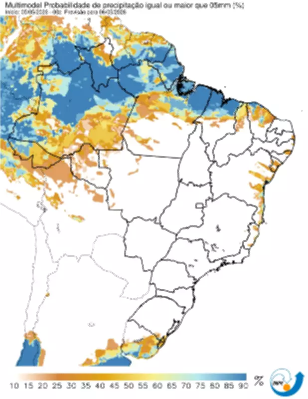 Ciclone extratropical traz ventos fortes e queda de temperatura no Brasil