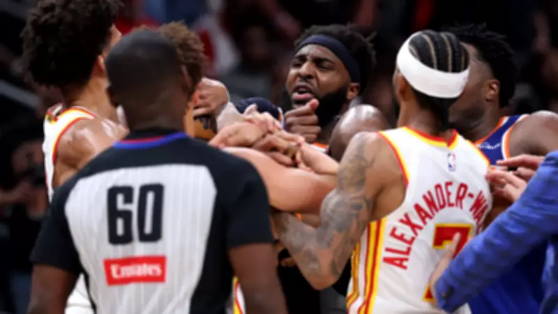 Confusão marca jogo entre Hawks e Knicks nos playoffs da NBA