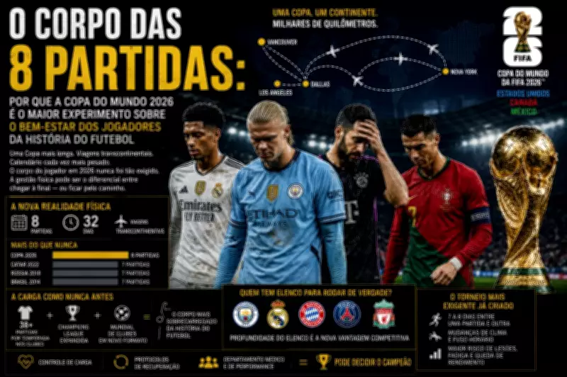 Copa 2026: Oito jogos e o desafio físico que define o hexa do Brasil
