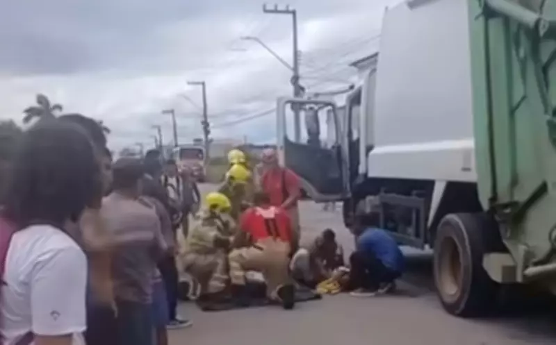 Criança de 11 anos fica ferida após acidente com caminhão de lixo em Propriá