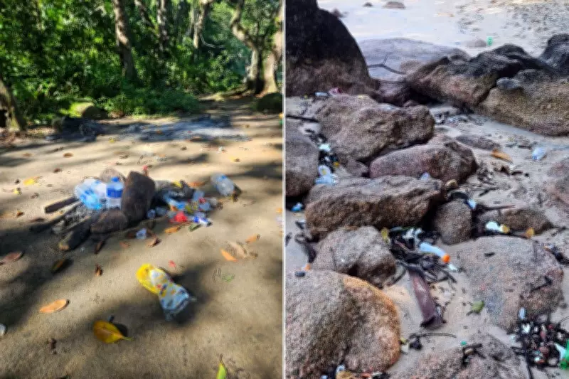 Denúncia de lixo e acampamentos ilegais na Praia do Sangava em Guarujá