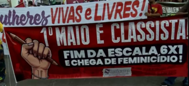 Dia do Trabalhador em Belém: ato reúne manifestações e críticas à escala 6x1