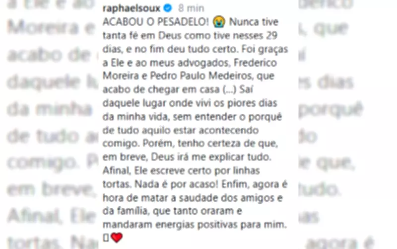 Dono da Choquei é solto após 29 dias preso e desabafa: 'Acabou o pesadelo'